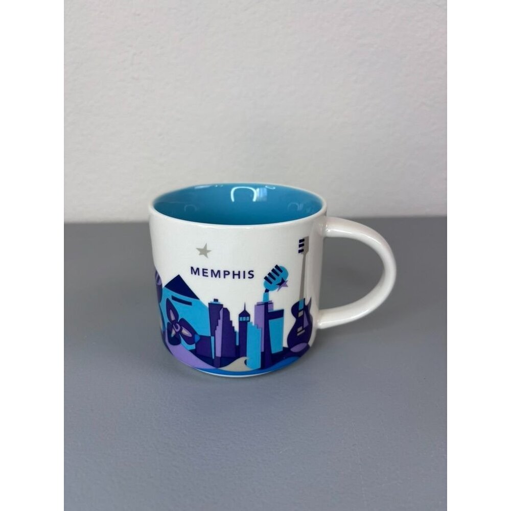 Starbucks 2017 you are‎ here collection Memphis 14oz mug travel coffee